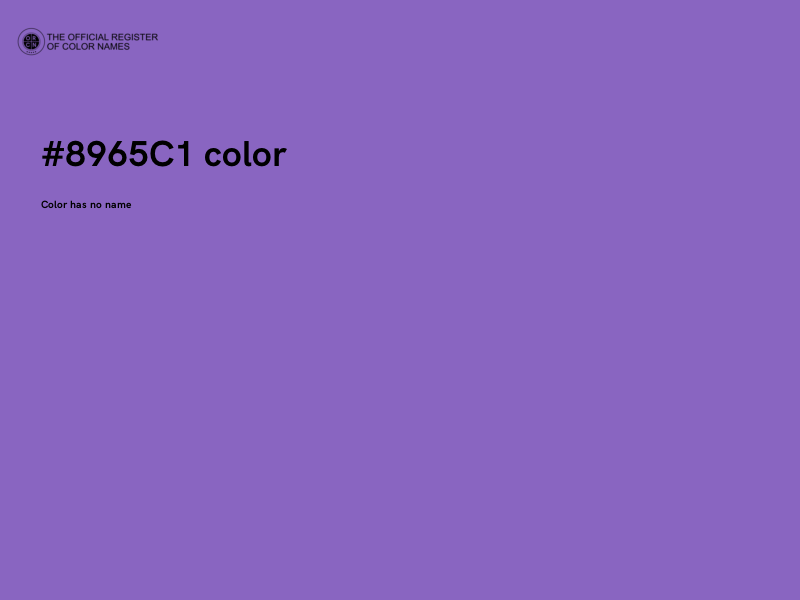 #8965C1 color image