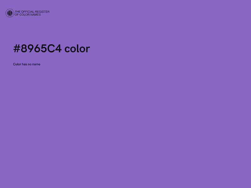 #8965C4 color image