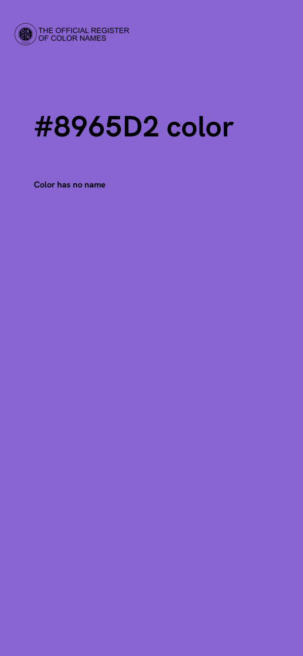 #8965D2 color image