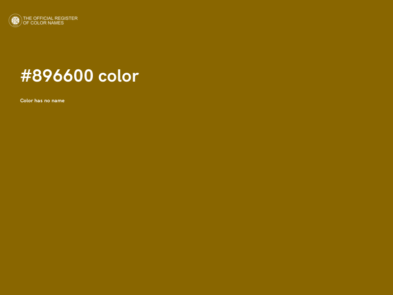 #896600 color image