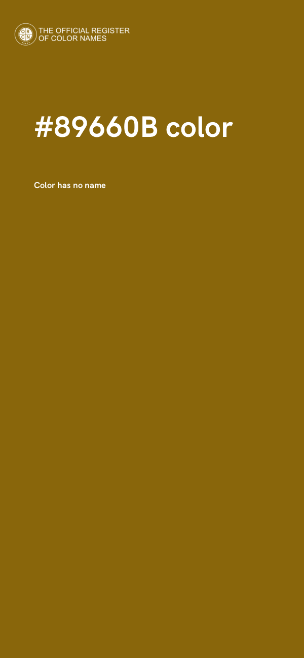 #89660B color image