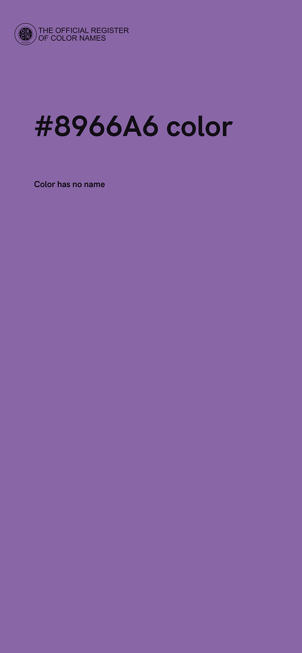 #8966A6 color image