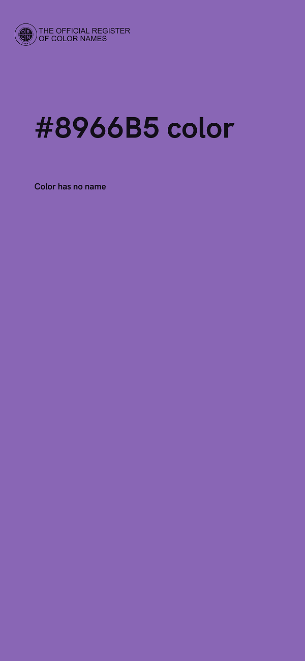 #8966B5 color image