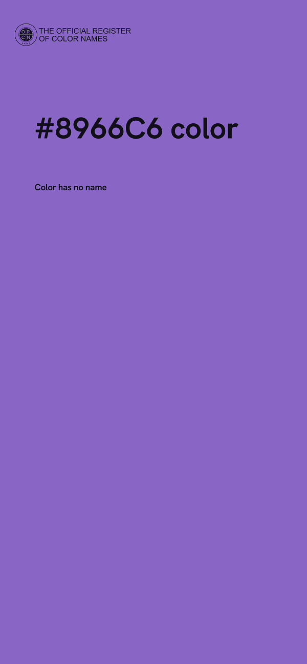 #8966C6 color image