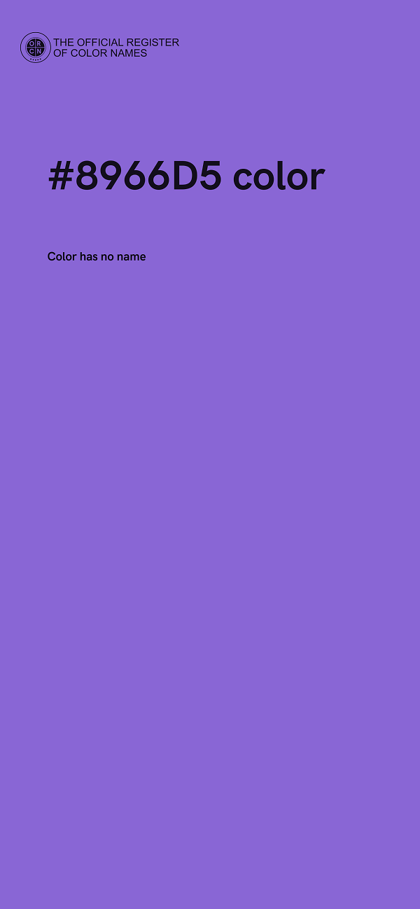 #8966D5 color image