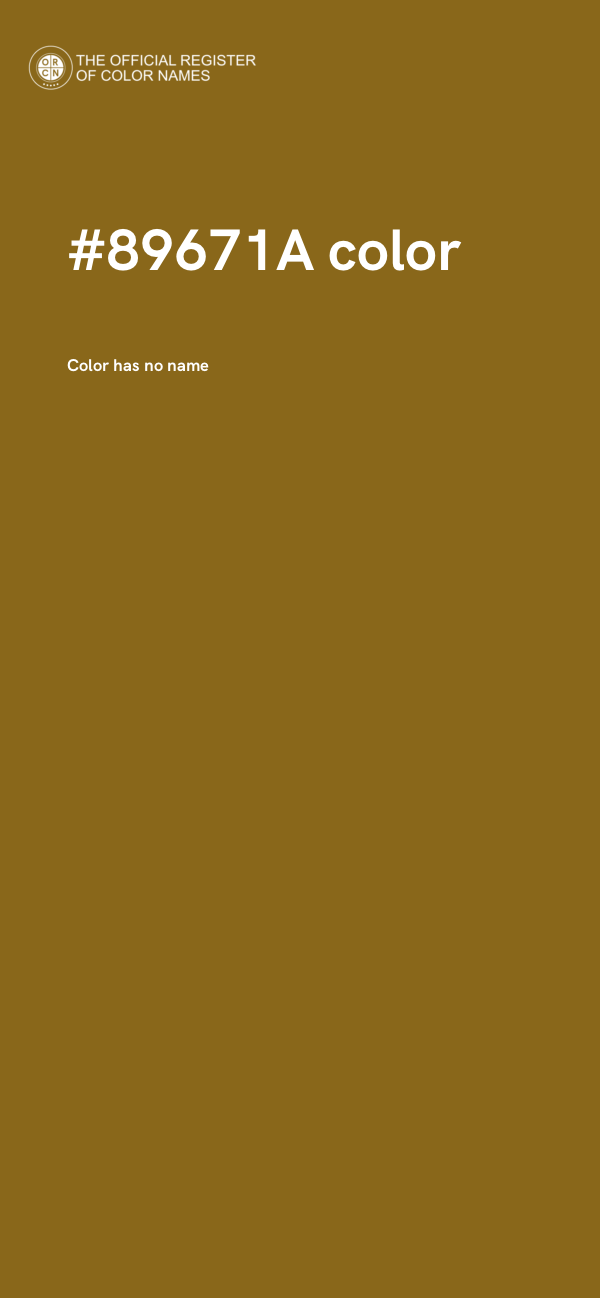 #89671A color image