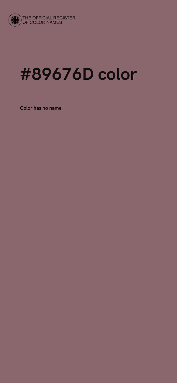#89676D color image