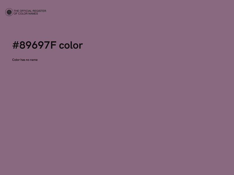 #89697F color image