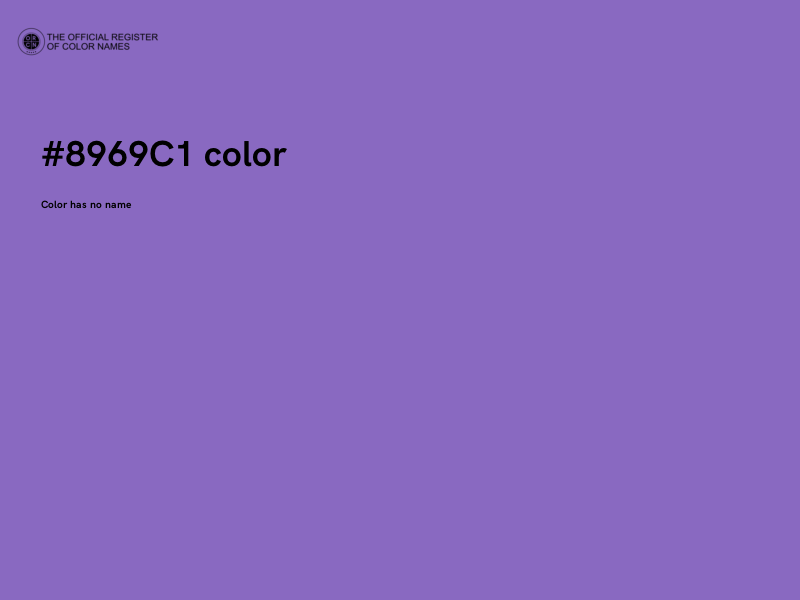 #8969C1 color image