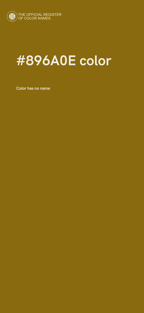 #896A0E color image