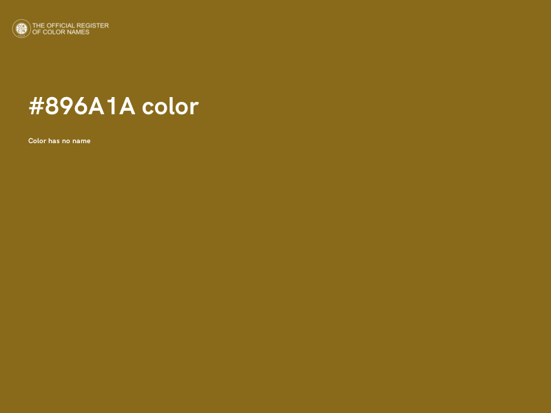 #896A1A color image