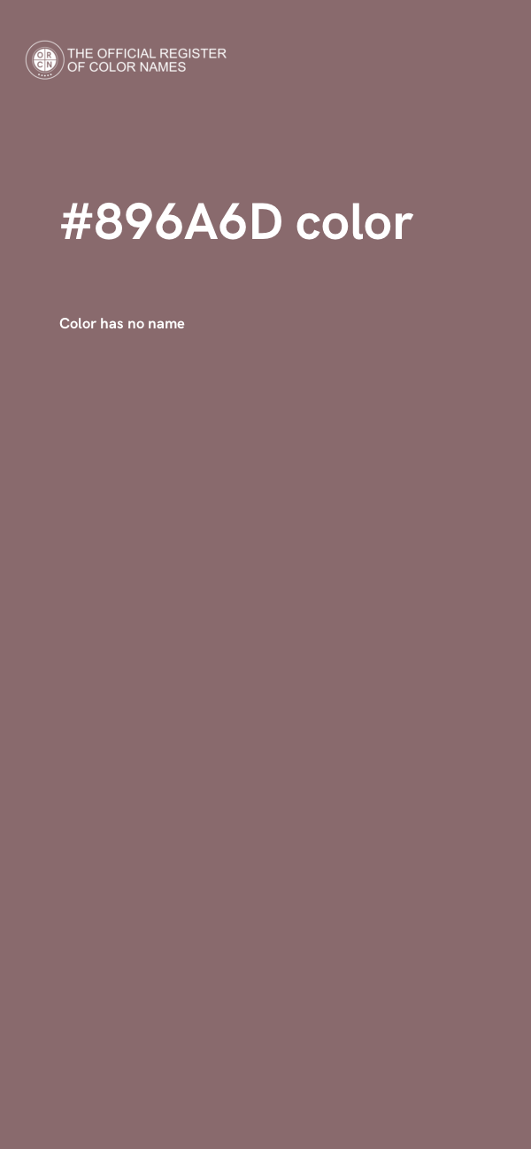 #896A6D color image