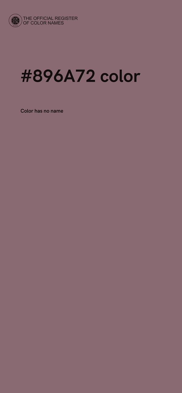 #896A72 color image