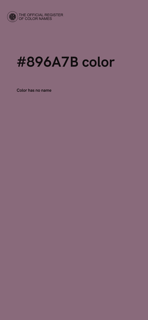 #896A7B color image