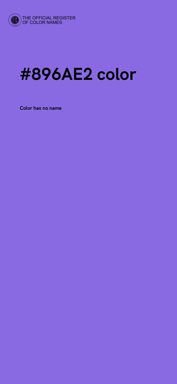 #896AE2 color image