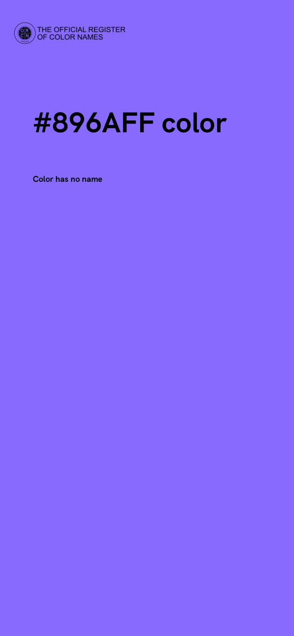 #896AFF color image