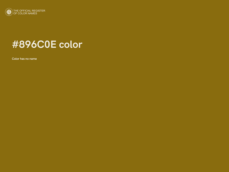 #896C0E color image