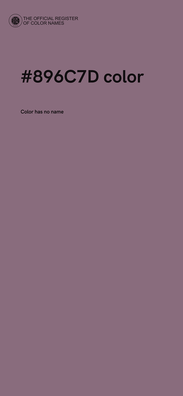 #896C7D color image