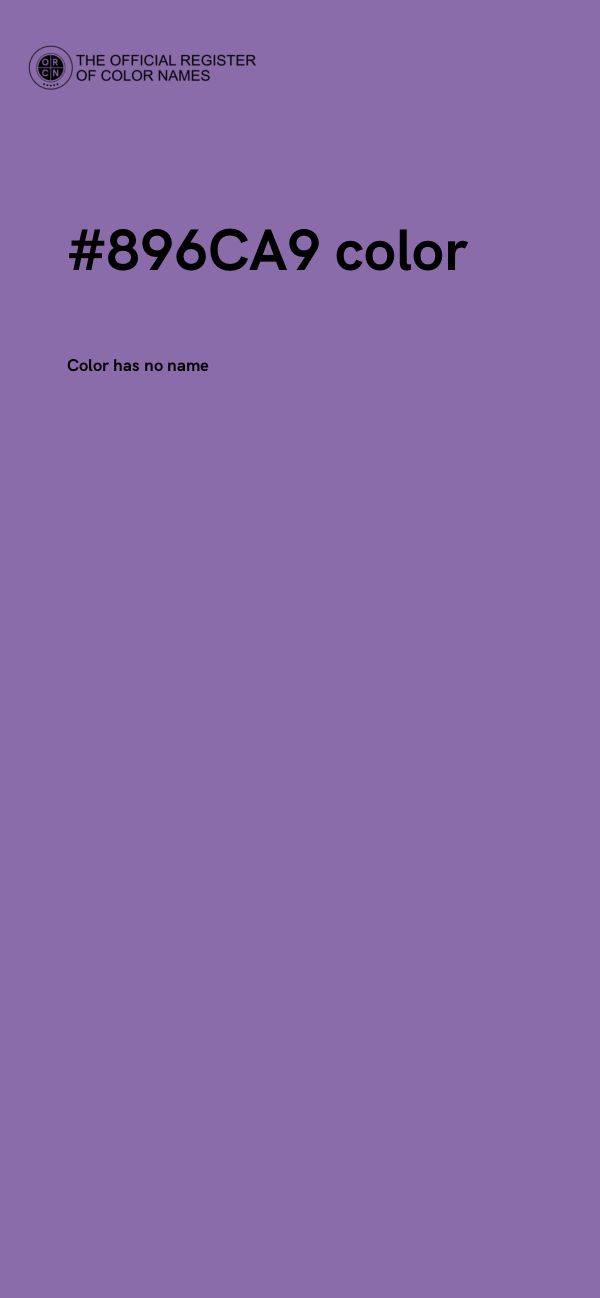 #896CA9 color image