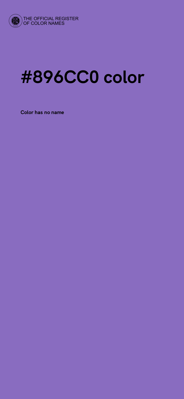 #896CC0 color image