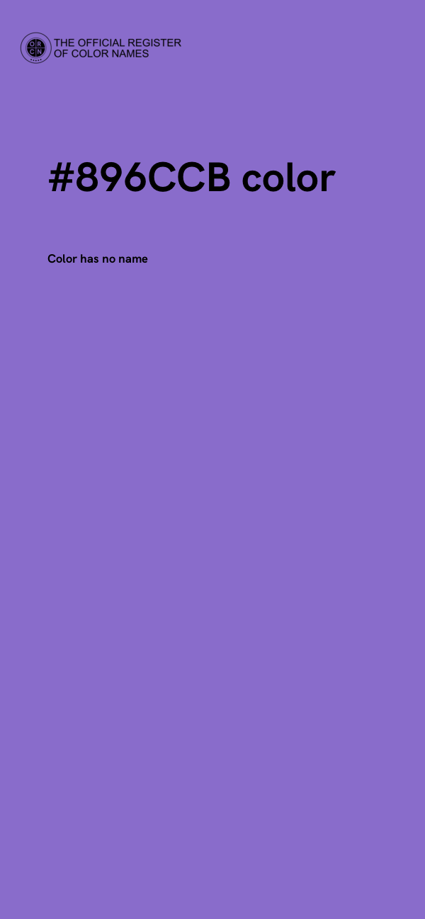 #896CCB color image