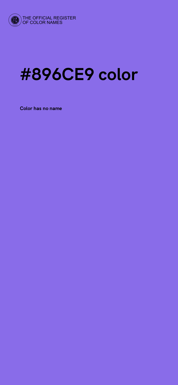 #896CE9 color image