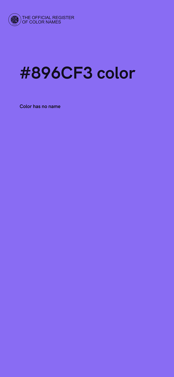 #896CF3 color image