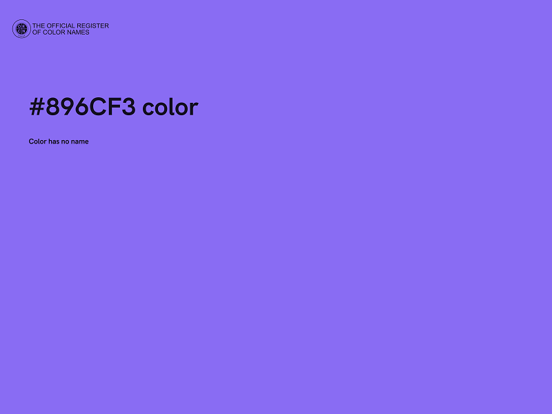 #896CF3 color image