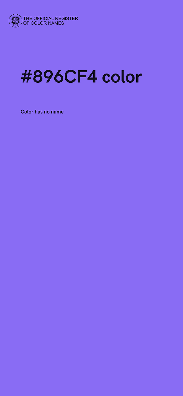 #896CF4 color image