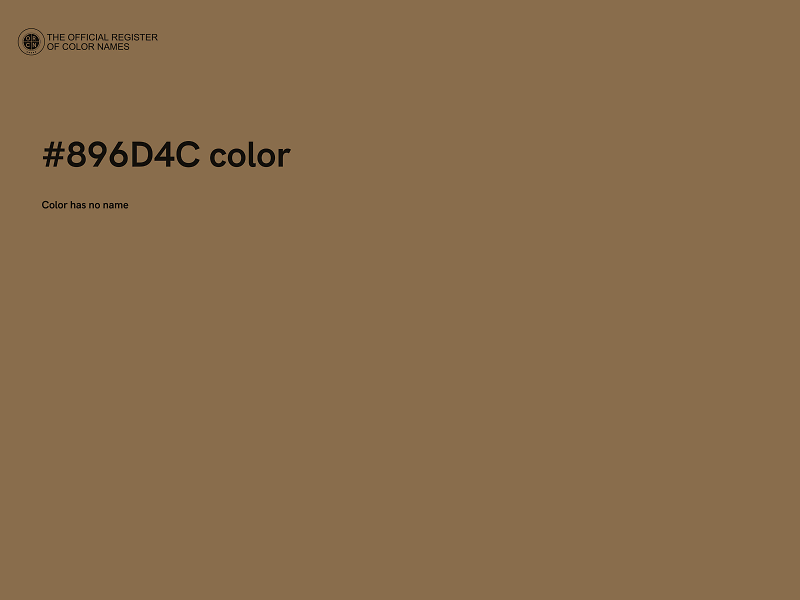 #896D4C color image