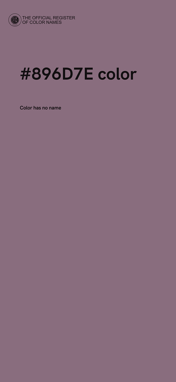 #896D7E color image