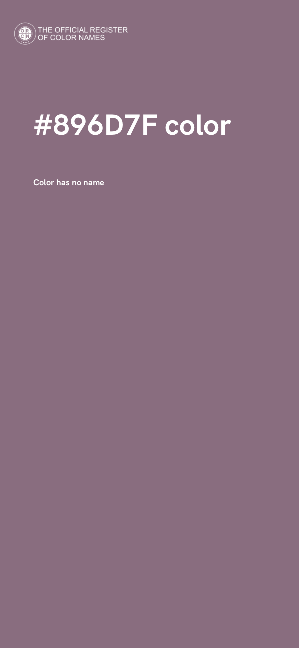 #896D7F color image