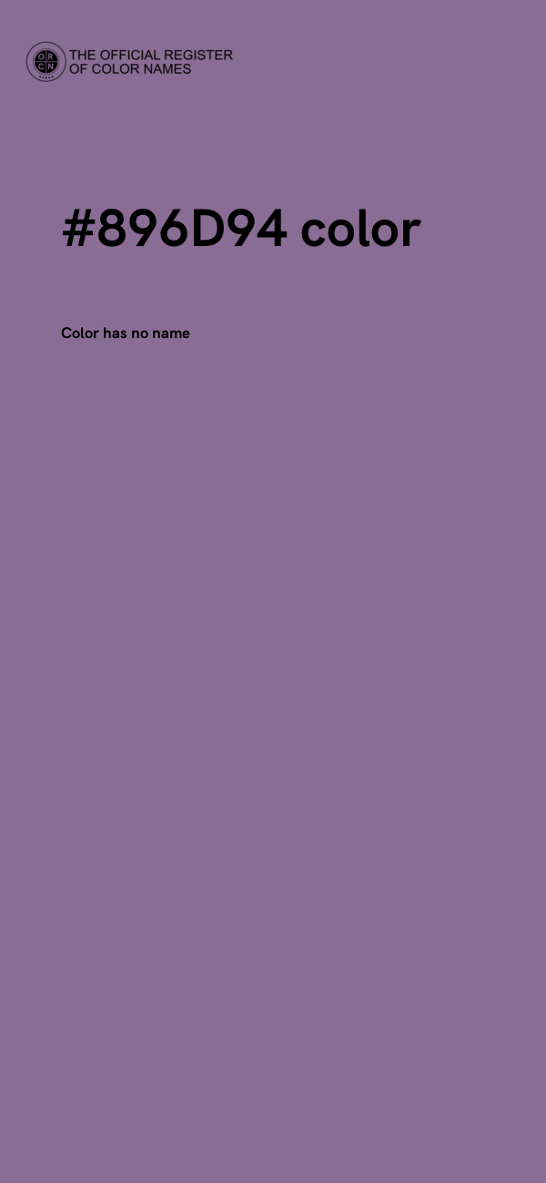 #896D94 color image