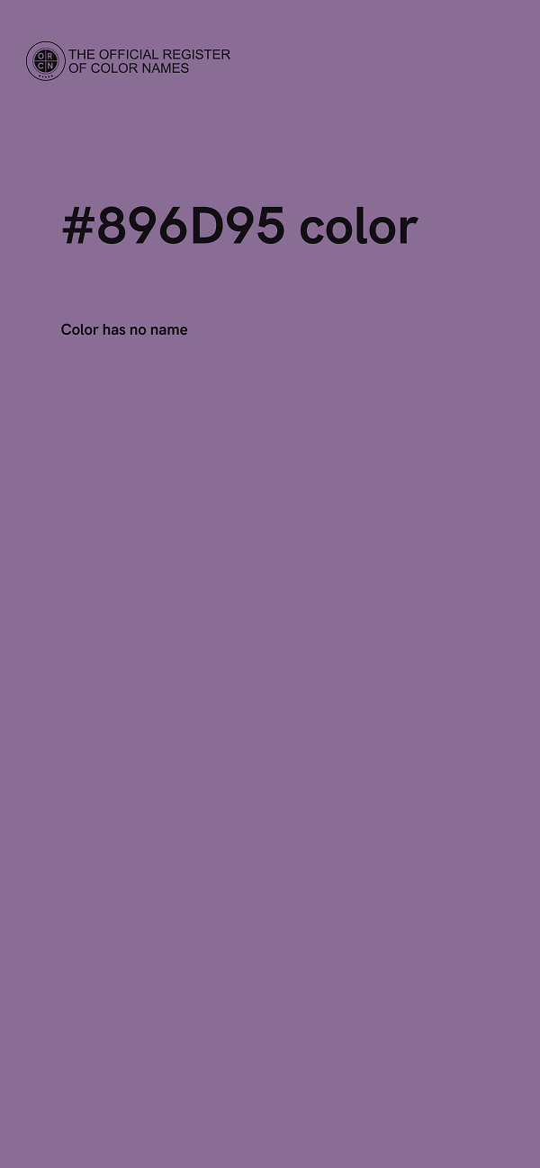 #896D95 color image
