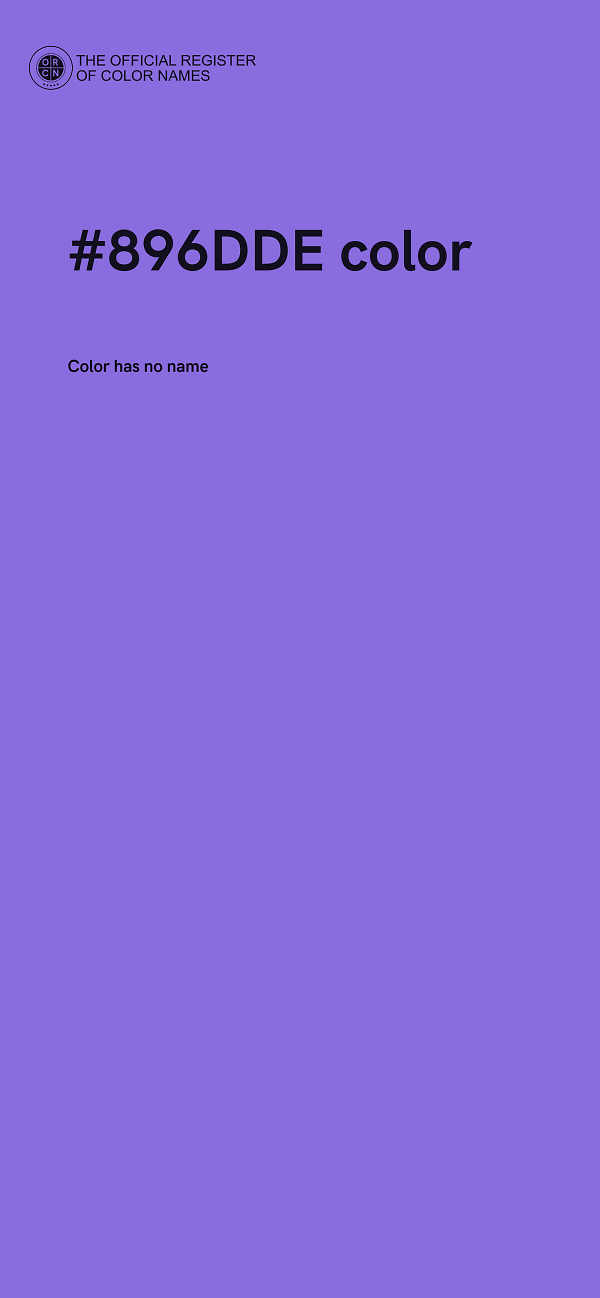 #896DDE color image