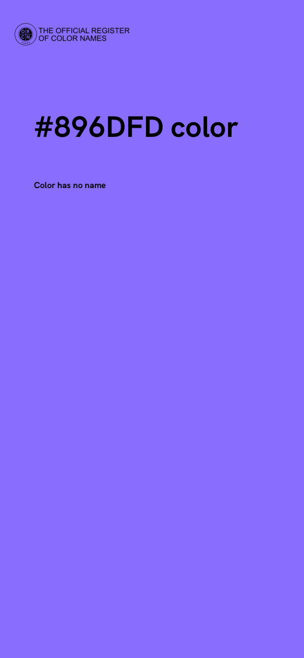 #896DFD color image