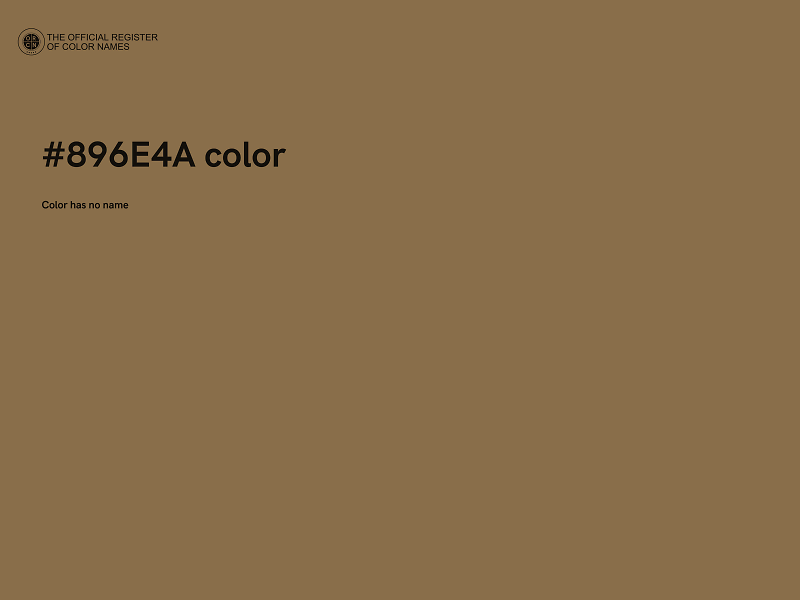 #896E4A color image