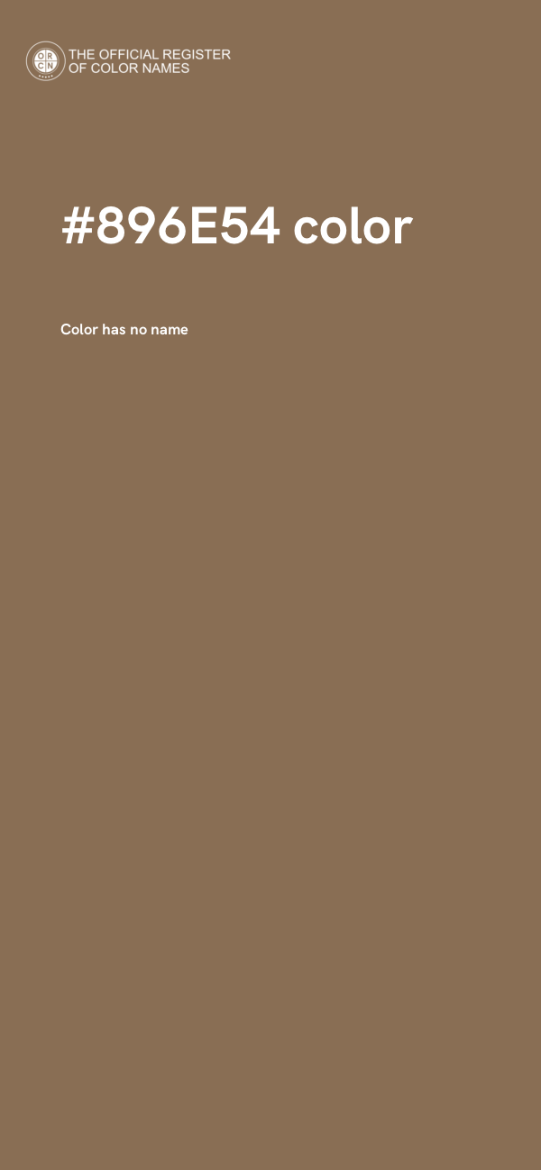 #896E54 color image