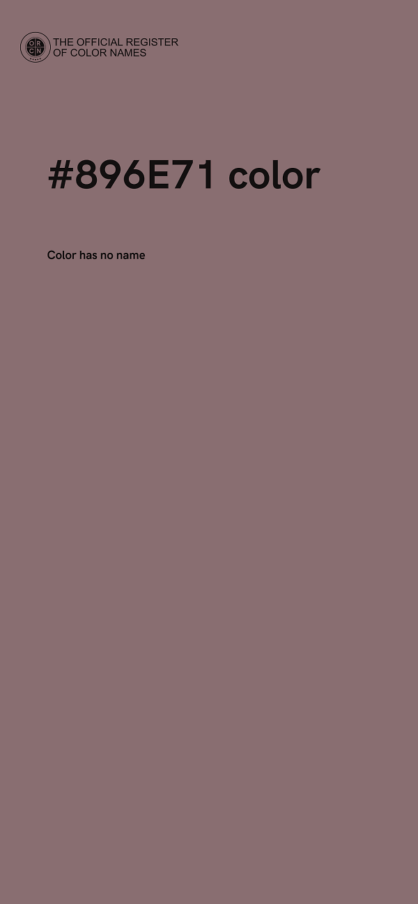 #896E71 color image