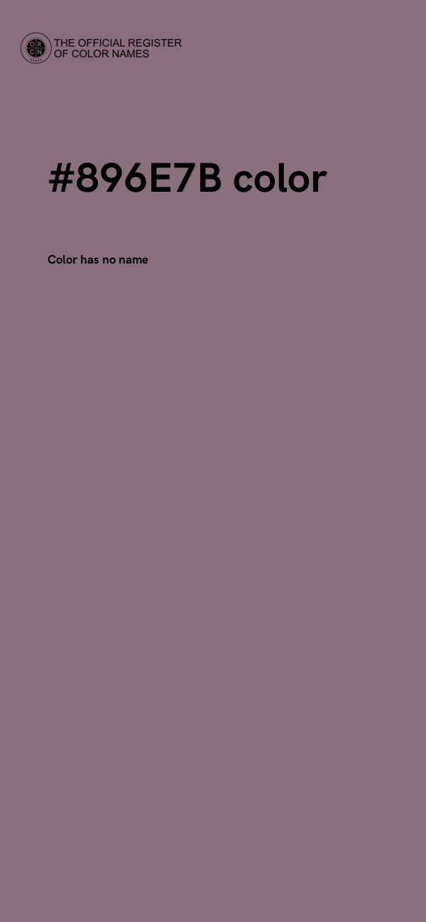 #896E7B color image