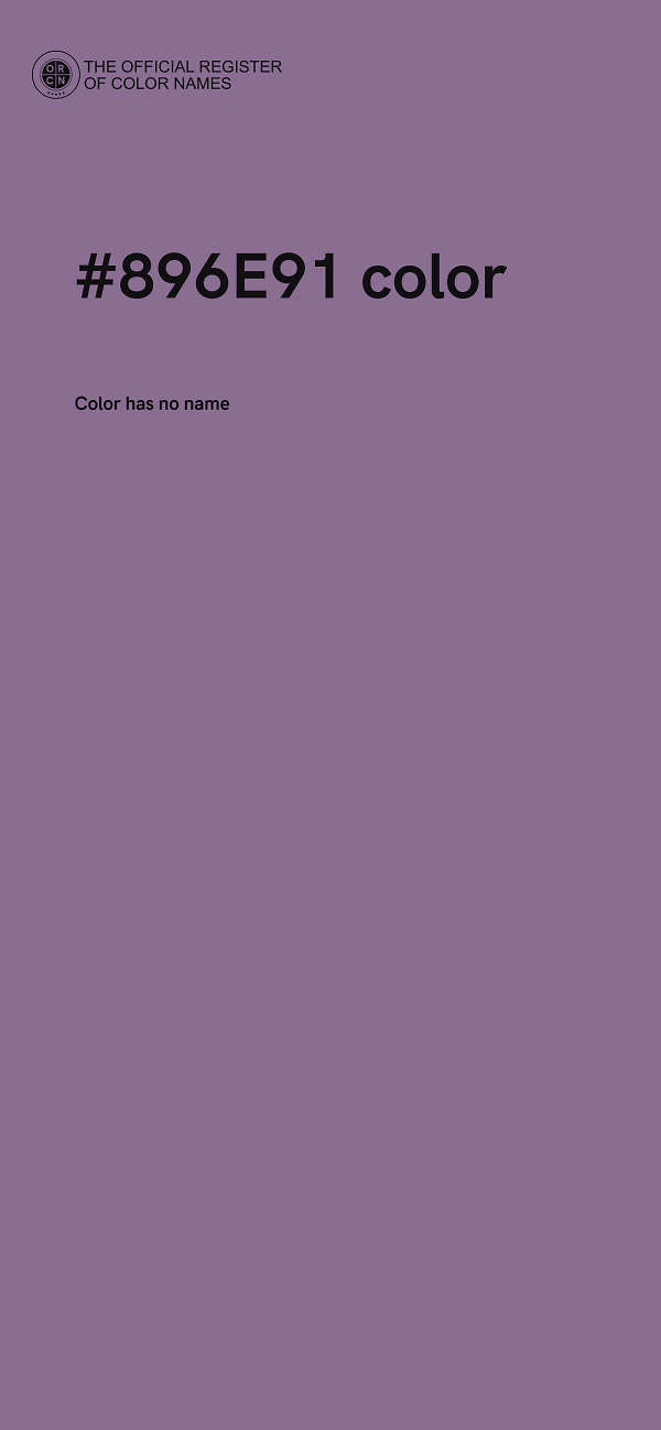 #896E91 color image