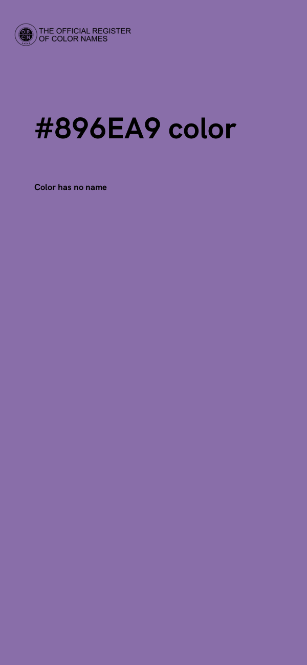 #896EA9 color image
