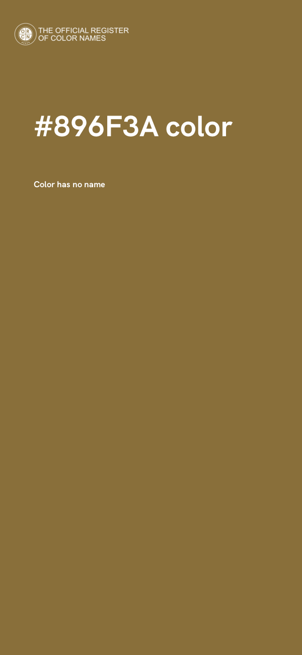 #896F3A color image