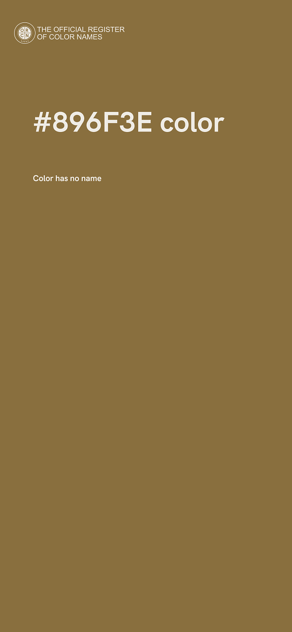 #896F3E color image