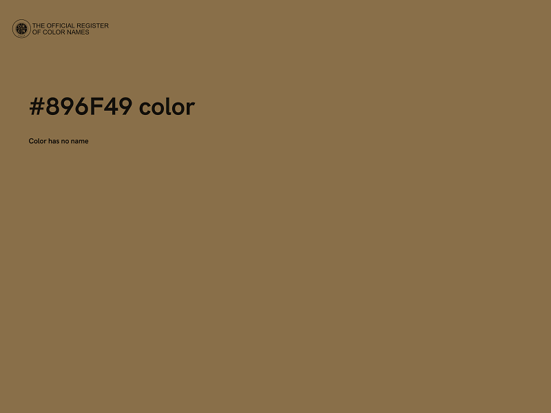 #896F49 color image