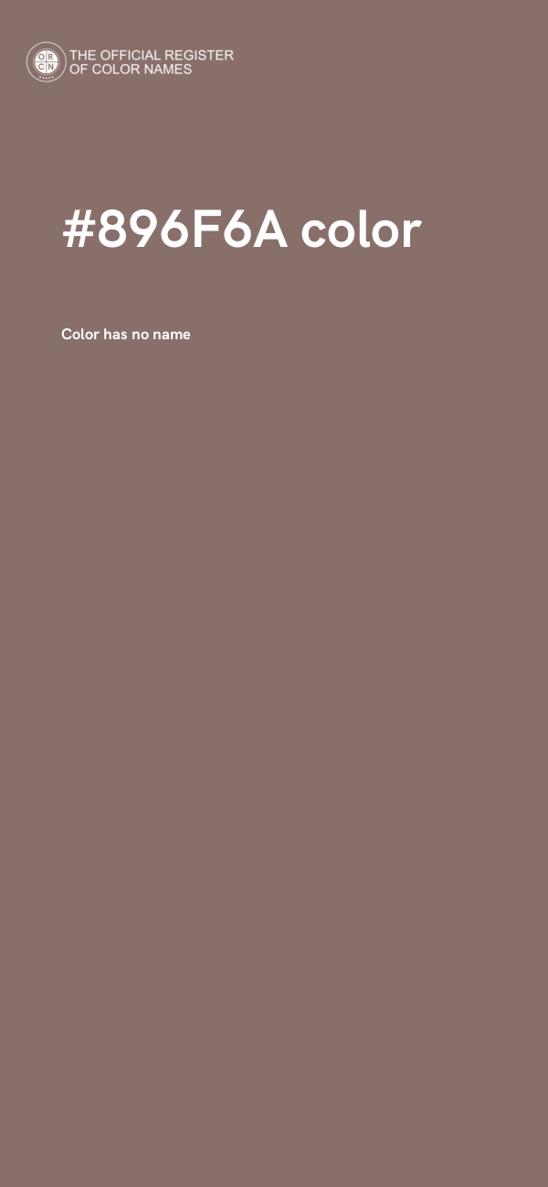 #896F6A color image