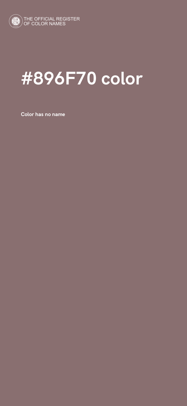 #896F70 color image