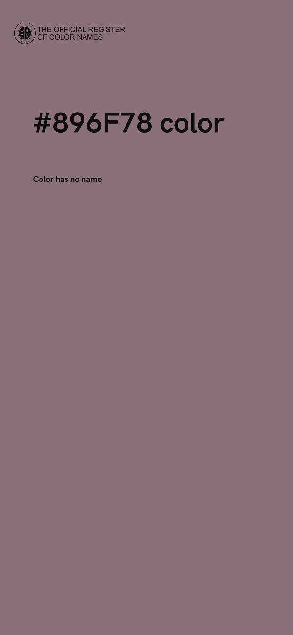 #896F78 color image