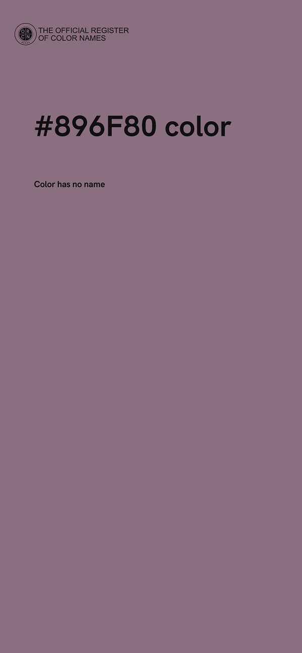 #896F80 color image