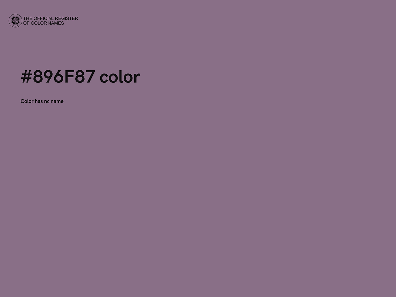 #896F87 color image